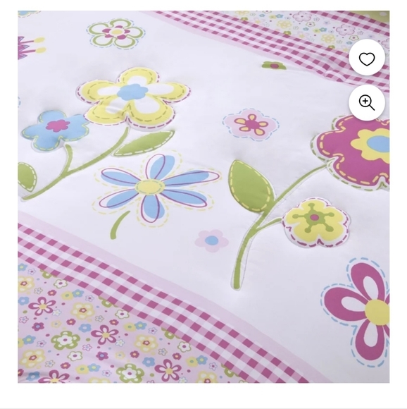 Kids Flower Power TWIN Comforter Set - Picture 3 of 12